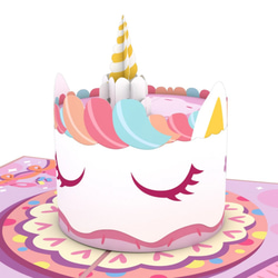 ポップアップグリーティングカード　Unicorn Cake 1枚目の画像