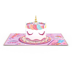 ポップアップグリーティングカード　Unicorn Cake 2枚目の画像