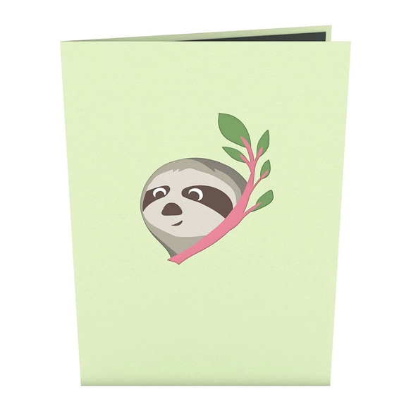 ポップアップグリーティングカード　Friendship Sloth 3枚目の画像