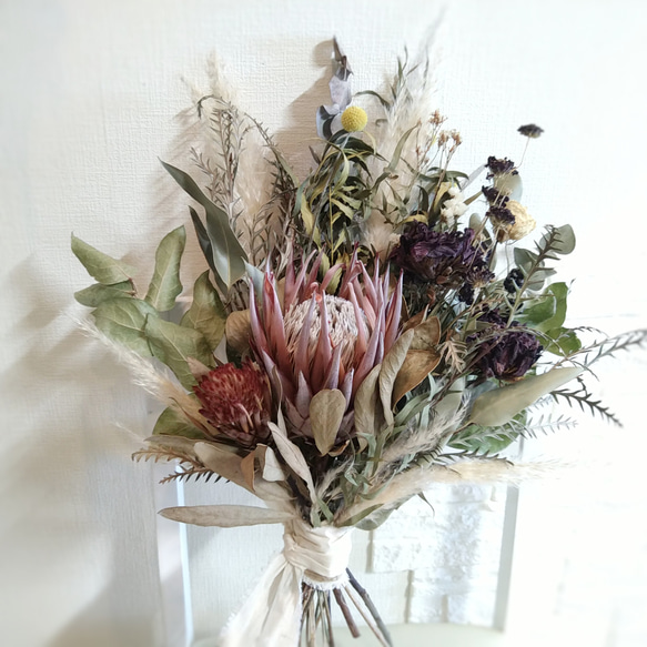 受注制作《キングプロテアブーケ》65cm WeddingBouquet ブーケ