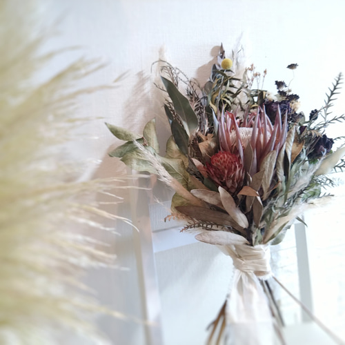 受注制作《キングプロテアブーケ》65cm WeddingBouquet ブーケ 受注制作《キングプロテアブーケ》65cm WeddingBouquet ブーケ