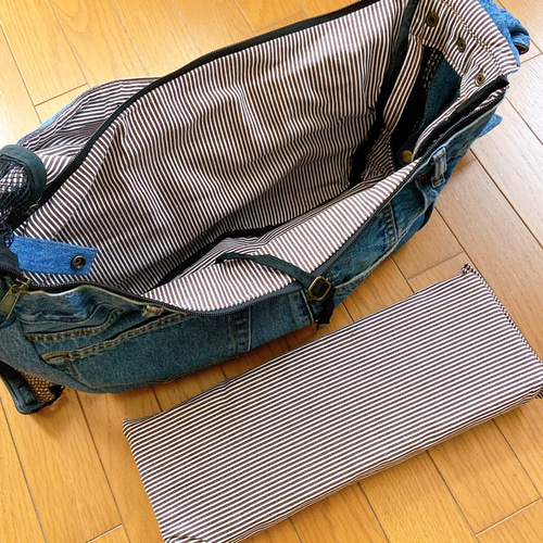 ペットスリング デニムリュック 犬用 猫用 小型犬用 おもちゃ