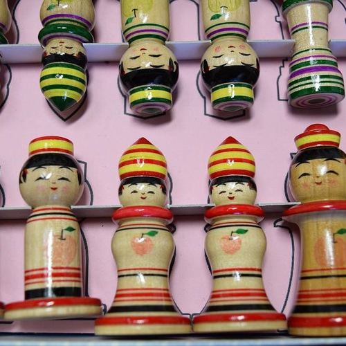 こけスりんごバージョンセット こけしとチェスのコラボ商品「こけス