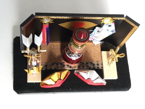 こけしとチェスのコラボ商品「こけス」で作った五月人形（小） 5枚目の画像