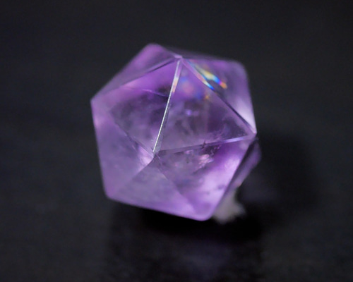ラベンダー アメジスト】イコサヘドロン◇正二十面体◇虹
