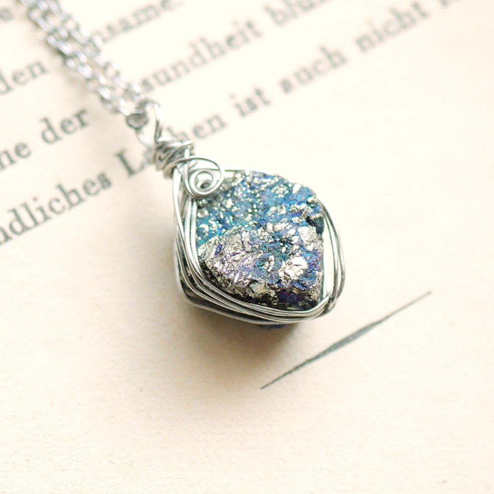 ワイヤー巻き☆チャルコパイライト・D