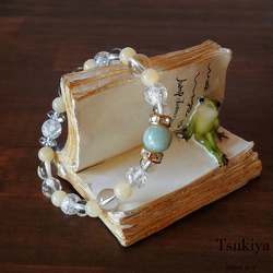 天然無処理 ウォーターメロン トルマリン ブレスレット 9mm-25.4g