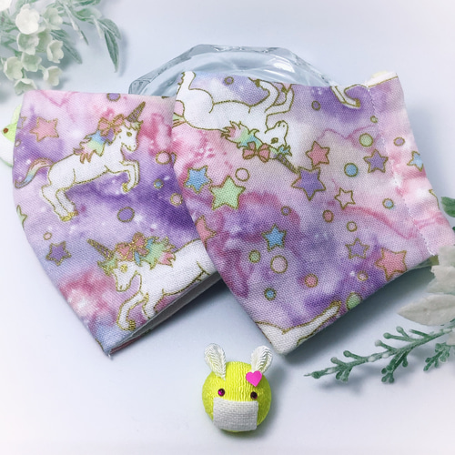 送料無料☆】ゆめかわ♡立体ガーゼマスク 幼児〜小学生 子供