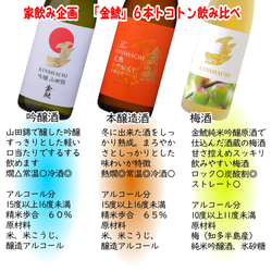 金鯱　トコトン飲み比べ 6本セット（秋）梅酒入り、送料無料 3枚目の画像