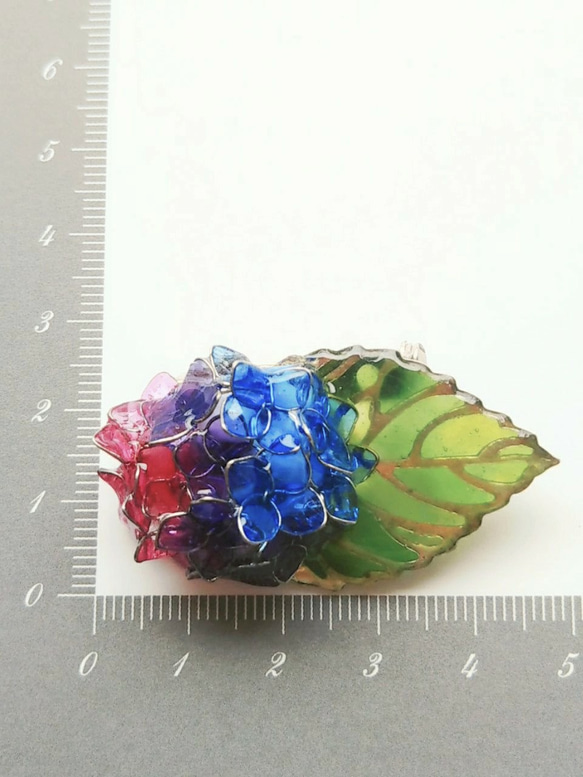 紫陽花のブローチ 7枚目の画像