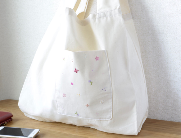犬刺繍エコバッグ グレー COCKAPRO 犬刺繍 エコバッグ グレー - メルカリ