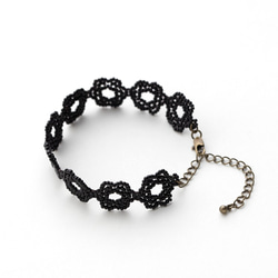 ビーズレースのブレスレット（黒） ブレスレット 1740 AVENUE