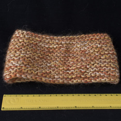 手編みのヘアバンド（イヤーマフラー） 3枚目の画像