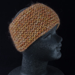 手編みのヘアバンド（イヤーマフラー） 4枚目の画像