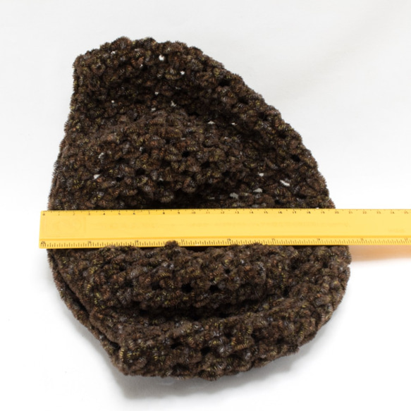 手編みのベレー帽 6枚目の画像