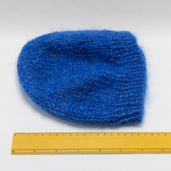 手編みニット帽A210523 6枚目の画像