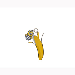 Minions織物鑲牛皮革掛飾-香蕉 第1張的照片