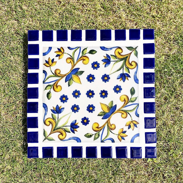 大きな地中海のガーデンステップ　3枚セット　飛び石　飛石　庭石　敷石　庭　ガーデンステップ　マジョリカ 大きな地中海のガーデンステップ　3枚セット　飛び石　飛石　庭石　敷石　庭　ガーデンステップ　マジョリカ Q1261382726(9750円)