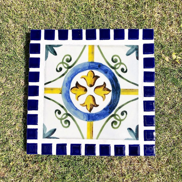 大きな地中海のガーデンステップ　3枚セット　飛び石　飛石　庭石　敷石　庭　ガーデンステップ　マジョリカ 大きな地中海のガーデンステップ　3枚セット　飛び石　飛石　庭石　敷石　庭　ガーデンステップ　マジョリカ Q1261382726(9750円)