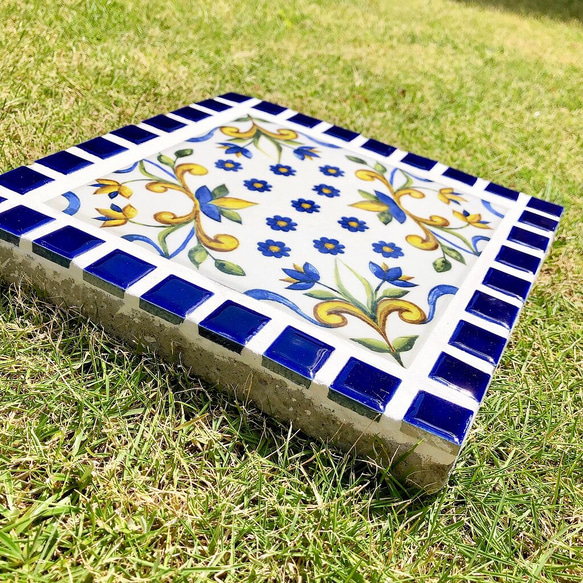 大きな地中海のガーデンステップ　3枚セット　飛び石　飛石　庭石　敷石　庭　ガーデンステップ　マジョリカ 大きな地中海のガーデンステップ　3枚セット　飛び石　飛石　庭石　敷石　庭　ガーデンステップ　マジョリカ Q1261382726(9750円)