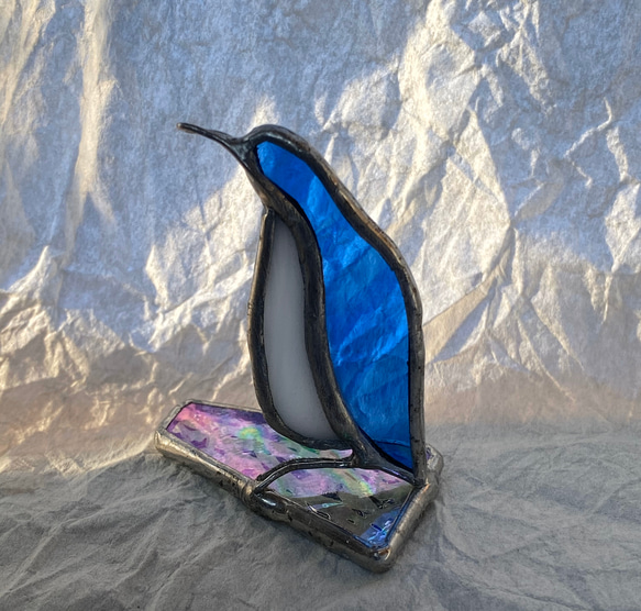 ペンギン　ステンドグラス　オブジェ　❺ 1枚目の画像