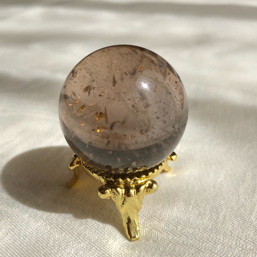 ☆スモーキークォーツ｜スフィア 31mm｜丸玉｜原石｜天然石 天然石