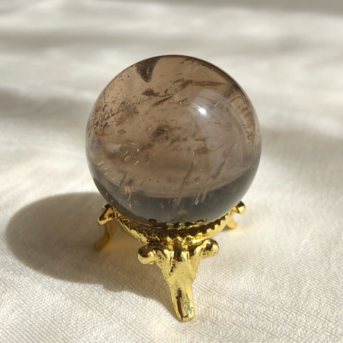 ☆スモーキークォーツ｜スフィア 31mm｜丸玉｜原石｜天然石 天然石