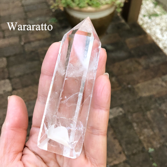 ☆ 水晶｜ポイント 大 130g｜ブラジル産｜磨き石｜原石｜天然石