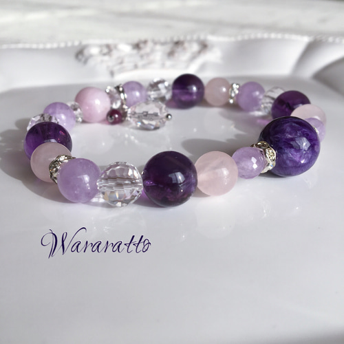 ⭐︎【天然 】カコクセナイト イン アメジスト ブレスレット バングル カコクセナイトインアメジスト ブレスレット 13.7㎜ 4A+-天然石 高