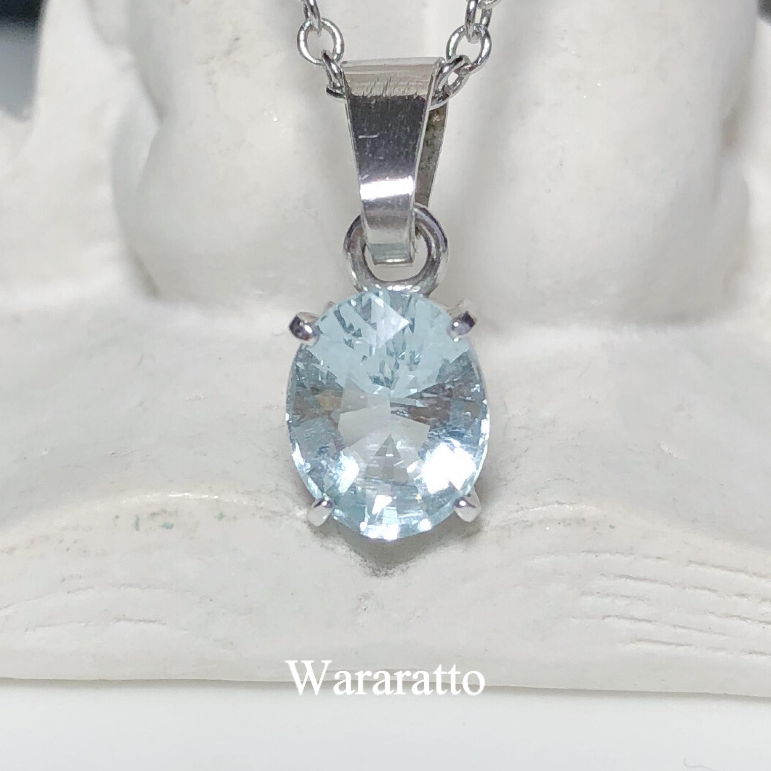 ☆１点もの｜宝石質｜1.46ct アクアマリン｜非加熱｜ペンダント トップ ...