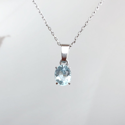 ☆1点もの｜宝石質｜1.46ct アクアマリン｜非加熱｜ペンダント