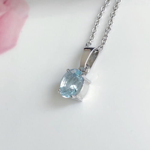 ☆1点もの｜宝石質｜1.46ct アクアマリン｜非加熱｜ペンダント