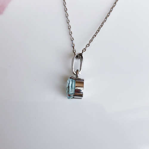 ☆1点もの｜宝石質｜1.46ct アクアマリン｜非加熱｜ペンダント