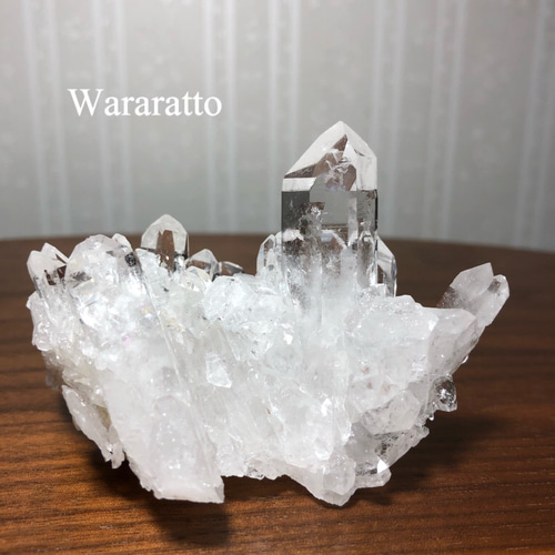 ブラジル産 クォーツクラスター レインボーあり 【水晶クラスター