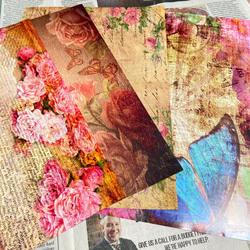 ラスト1セット【特価】No.7 デザインペーパー A4 光沢紙 手帳 towa