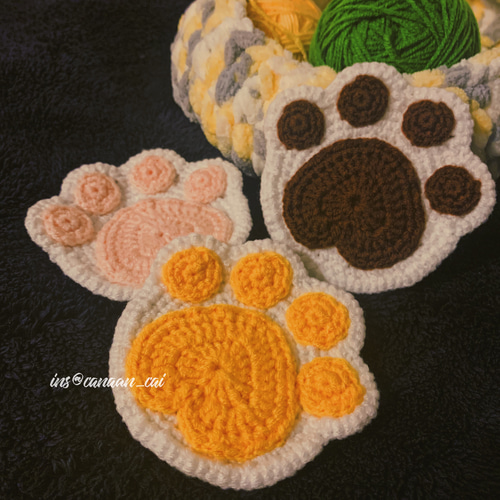 レース編み いぬ10個 モチーフ レース糸 ハンドメイド レース編み いぬ