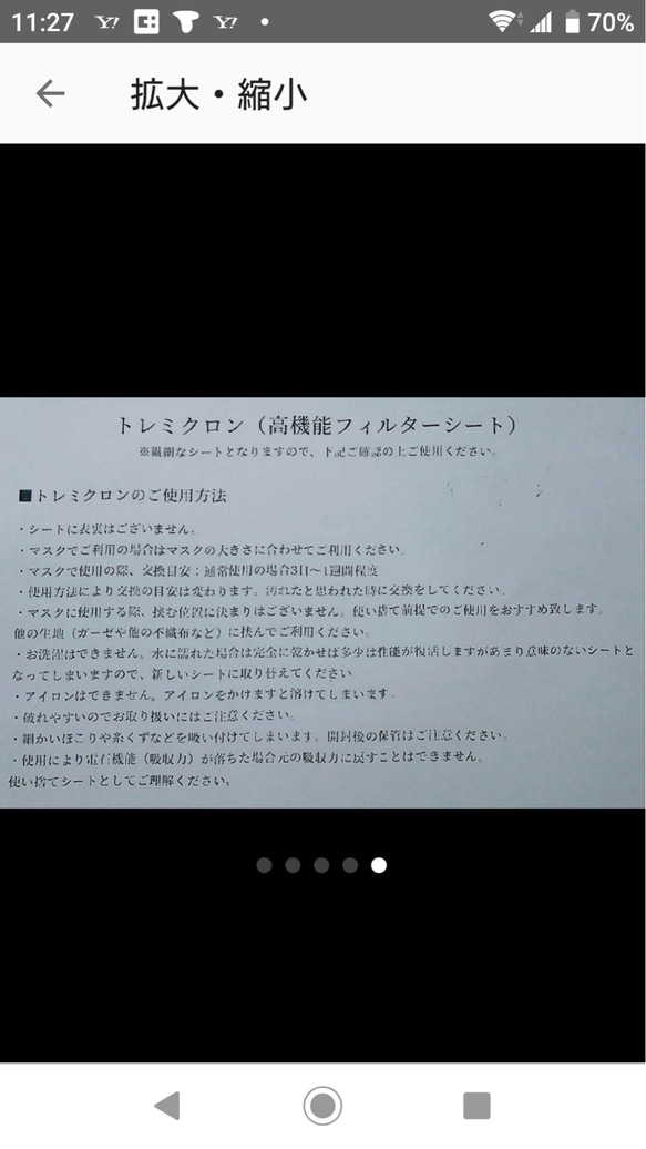 見分けがつくマスク‼️ポケットつきプリーツマスク1枚と高機能フィルターシート4枚 5枚目の画像