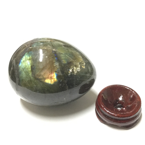 一点物☆ ヒーリングパワーストーン 天然石 ラブラドライト エッグ型