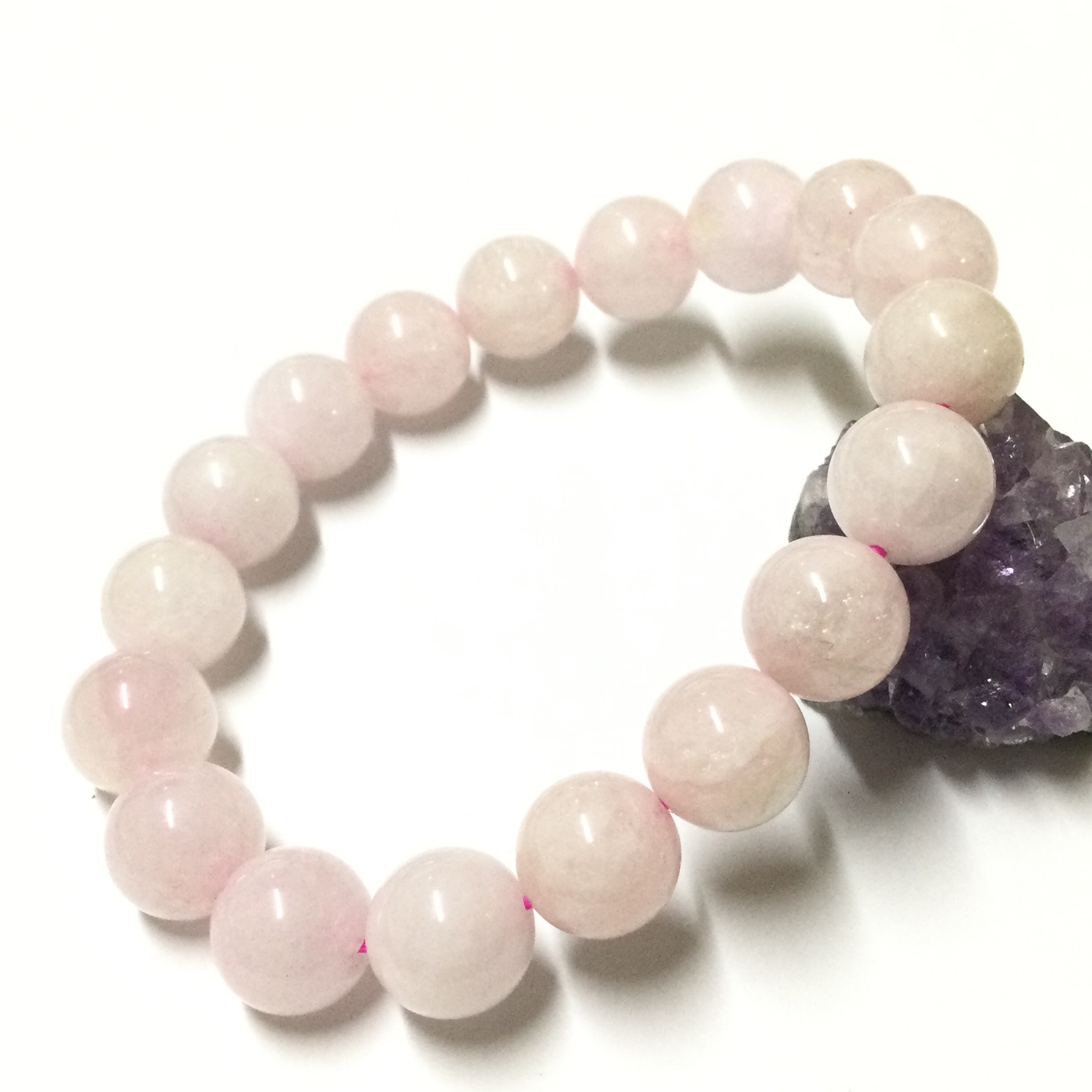 一点物☆ ヒーリングストーン 天然石 モルガナイト ブレスレット