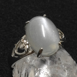 一点物】日本珍石ヴァーミリオンオブシディアン（北海道） リング