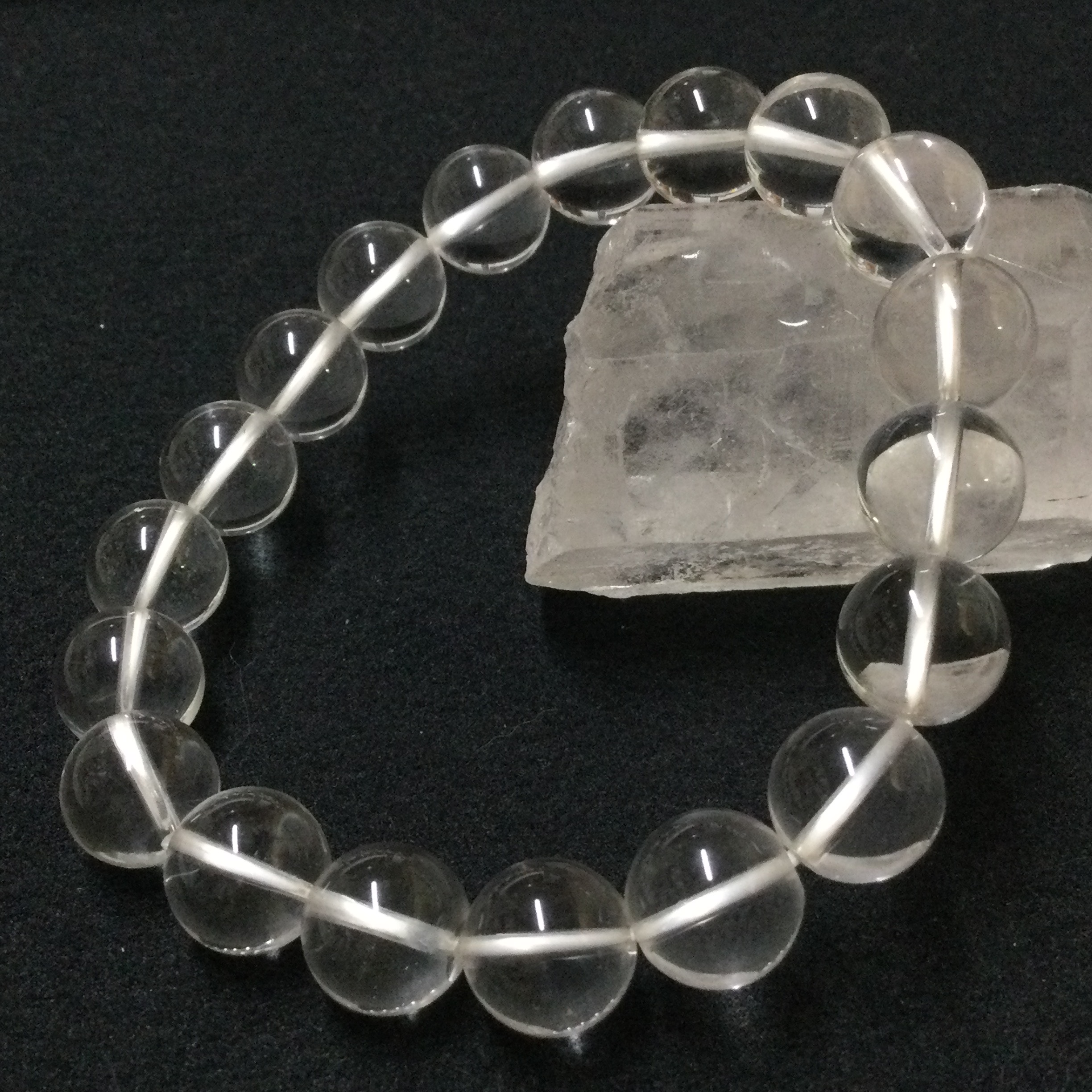 数量限定☆高品質５Ａクラス！ ヒーリングストーン 天然石 クォーツ(水晶) ブレスレット ②