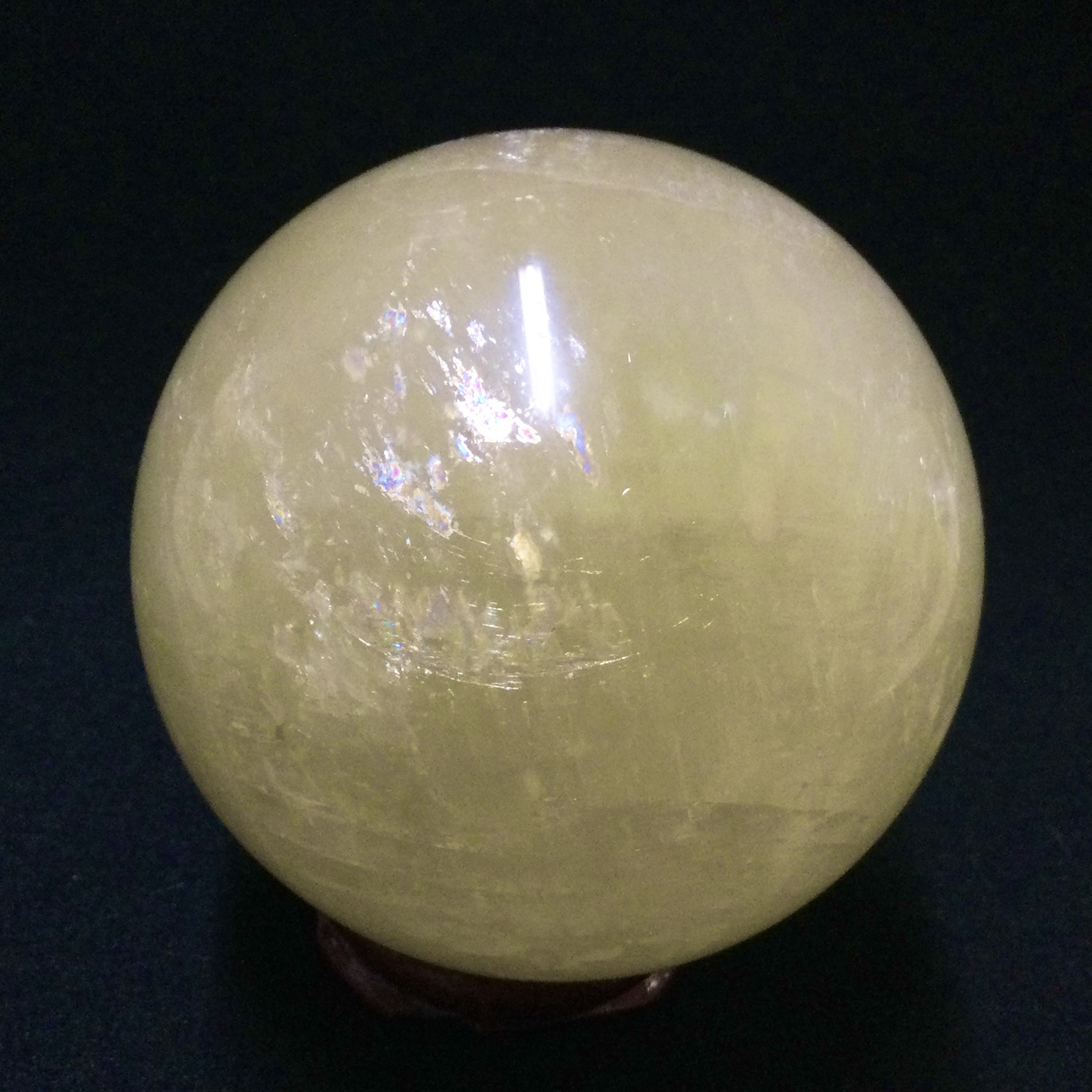 一点物☆ ヒーリングストーン 天然石 ハニーカルサイト 原石 丸