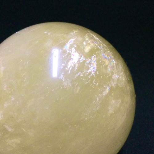 一点物☆ ヒーリングストーン 天然石 ハニーカルサイト 原石 丸玉