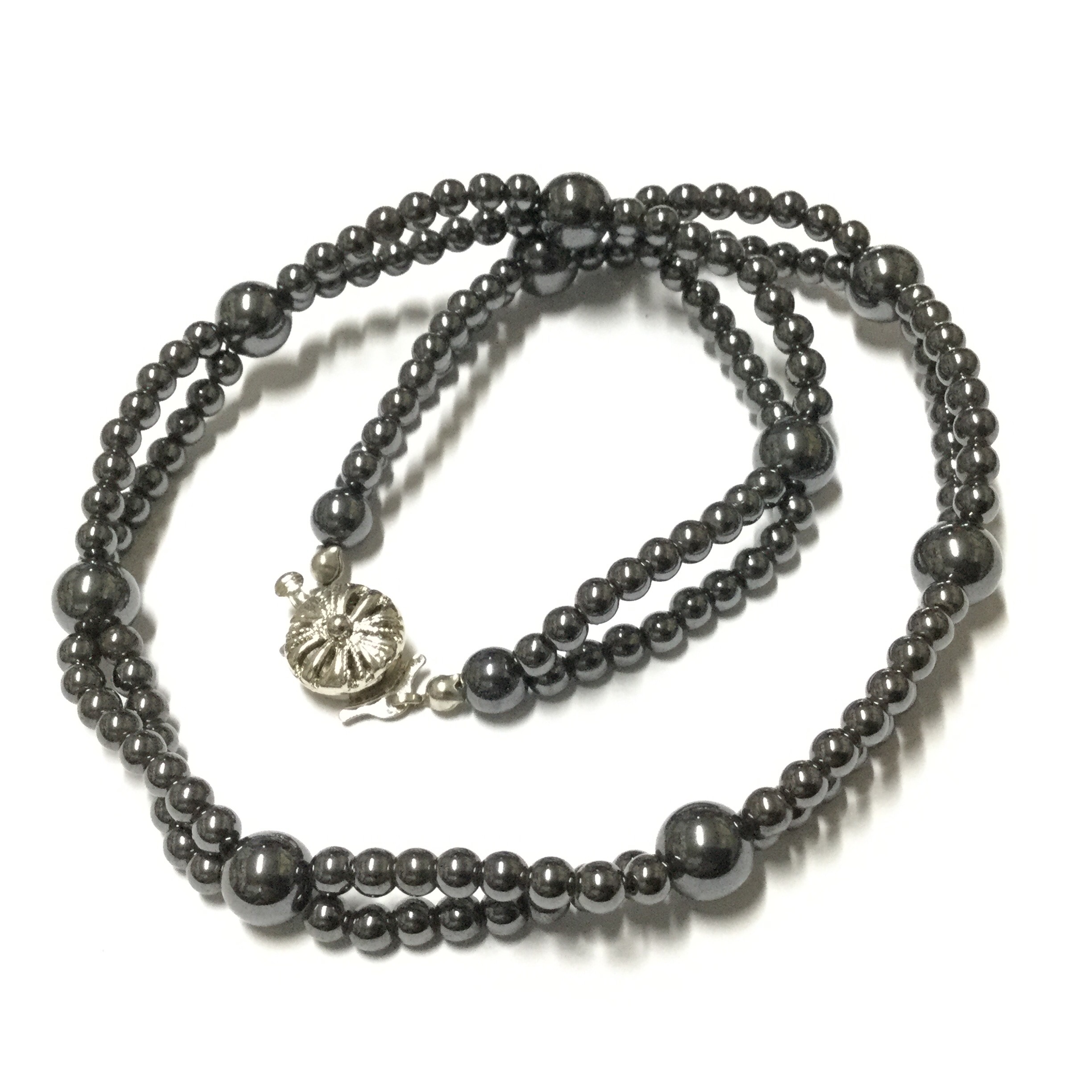 勝負運＆仕事.運アップ☆ ヒーリングストーン 天然石 ヘマタイト ネックレス