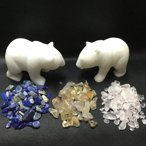 ホワイトアゲート　クマさん　天然石　置物 楽天市場】天然石 くまの通販 ホワイトアゲート クマさん 天然石 置物