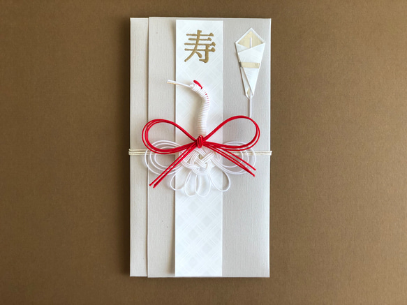 水引✴︎鶴とリボンのご祝儀袋 ご祝儀袋・袱紗（ふくさ） みめよい祝儀