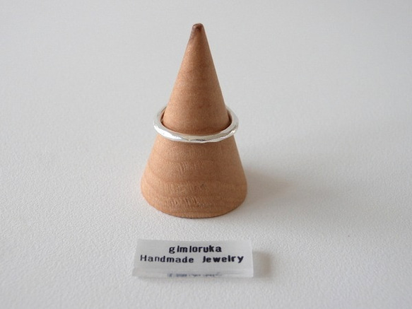 ライク(細) / リング【silver950】 3枚目の画像