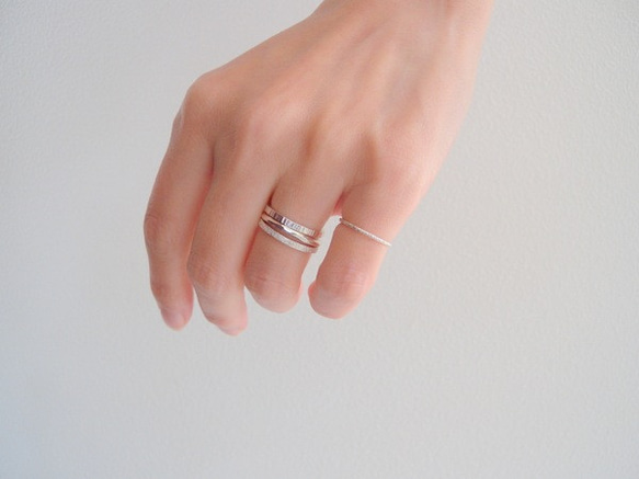 ライク(細) / リング【silver950】 6枚目の画像