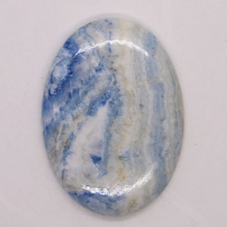 46.2ｃｔ　天然石　ブルーシーライト　オーバル　カボション 1枚目の画像