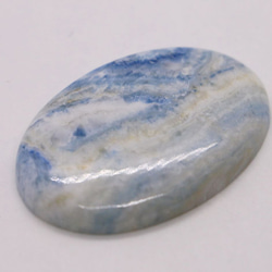46.2ｃｔ　天然石　ブルーシーライト　オーバル　カボション 2枚目の画像